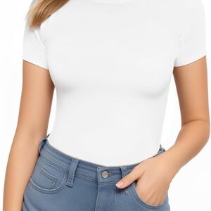 Mangopop White Women's Bodysuit